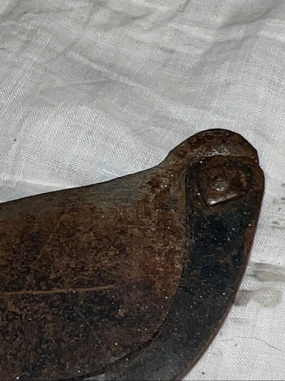 Antique hand forged signed Betel nut cutter
